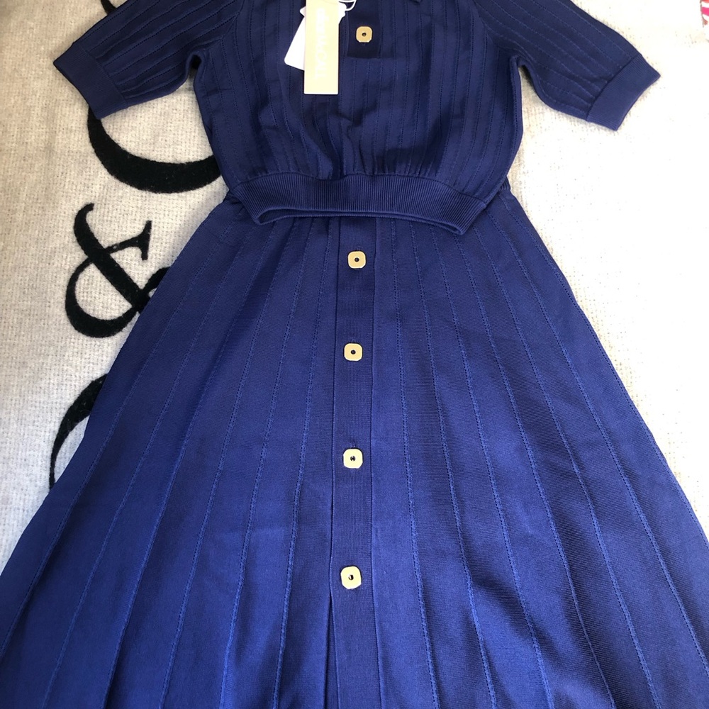 Alice McCall Navy Amelia knit top and skirt